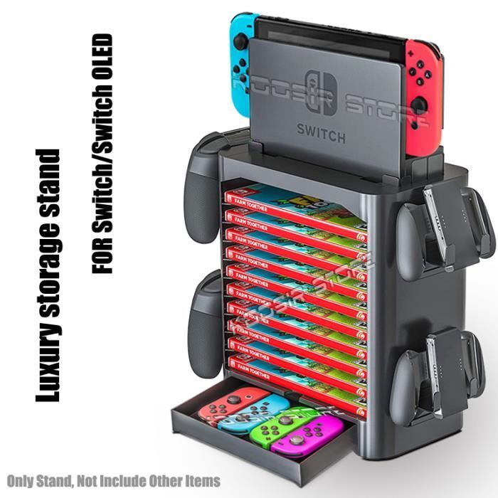 Stand de luxe-Tour De Rangement Pour Console Nintendo Switch-oled-lite Support De Rangement Pour Accessoires Stand de luxe-Tour De Rangement Pour Console Nintendo Switch-oled-lite Support De Rangement Pour Accessoires