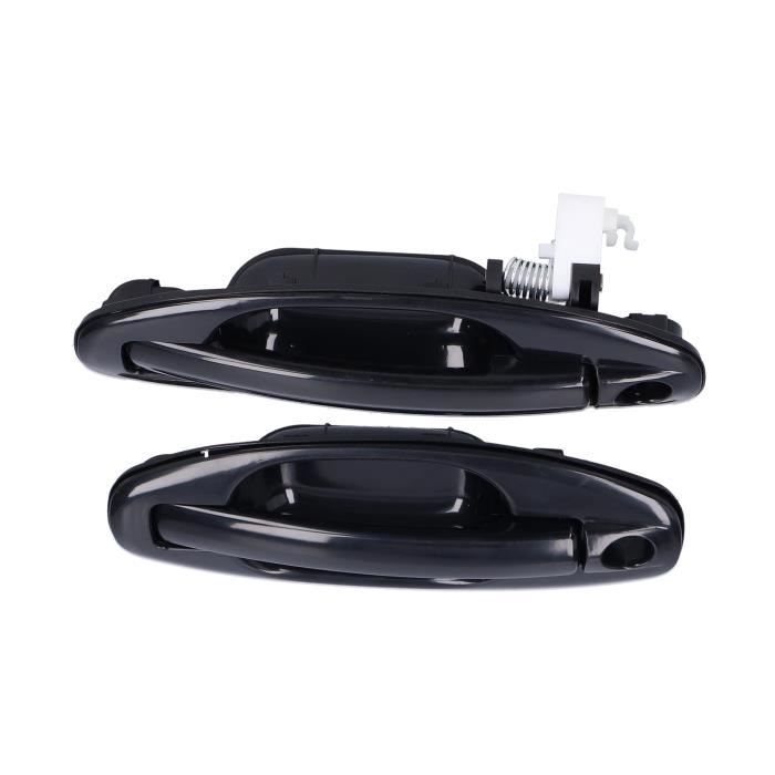 Paire De Poignées De Porte Extérieures Chromé/Noir Pour Chevrolet Silverado, Tahoe, GMC Sierra 1999-2007