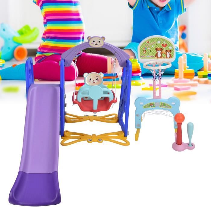 Kit de toboggan 5 en 1 pour tout-petits, toboggan pour bébé, échelle d