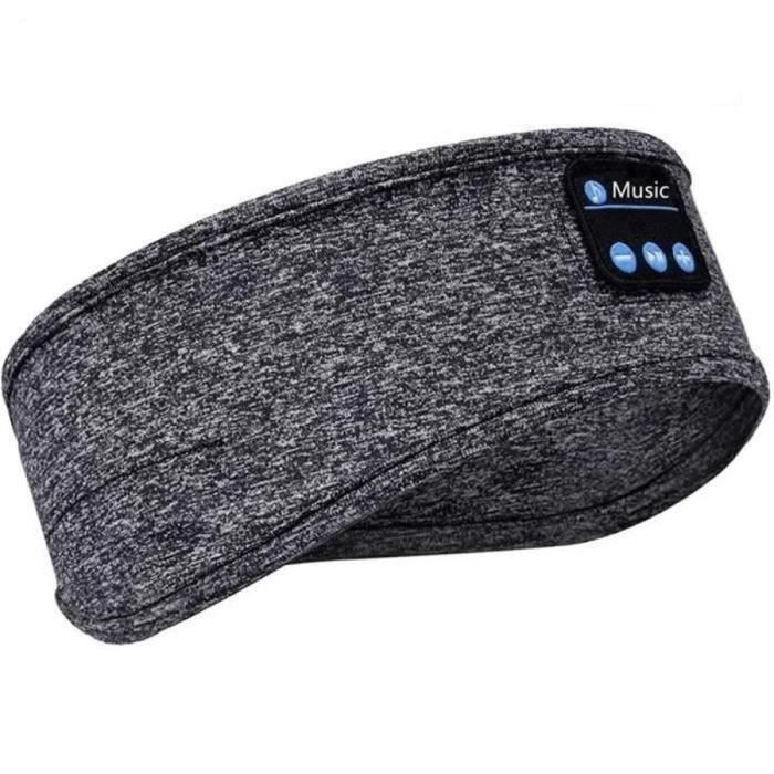 Bandeau écouteurs Bluetooth Pour Dormir - Haut-parleurs HD, Autonomie 26h, Lavable, Confort Pour Dormeurs Latéraux