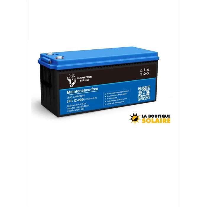 Batterie Plomb Carbone ULTIMATRON 12V/200Ah Décharge Lente - Cdiscount Auto