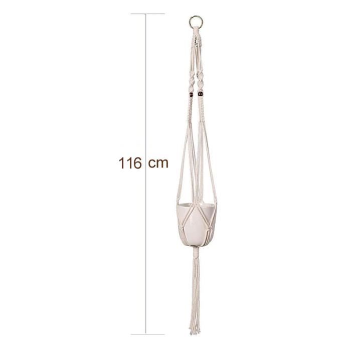 Pot de Fleurs Suspendu Macramé Torsadé - Pot de fleurs | Boutique de Pot de Fleurs Suspendu Macramé Torsadé - Pot de fleurs | Boutique de