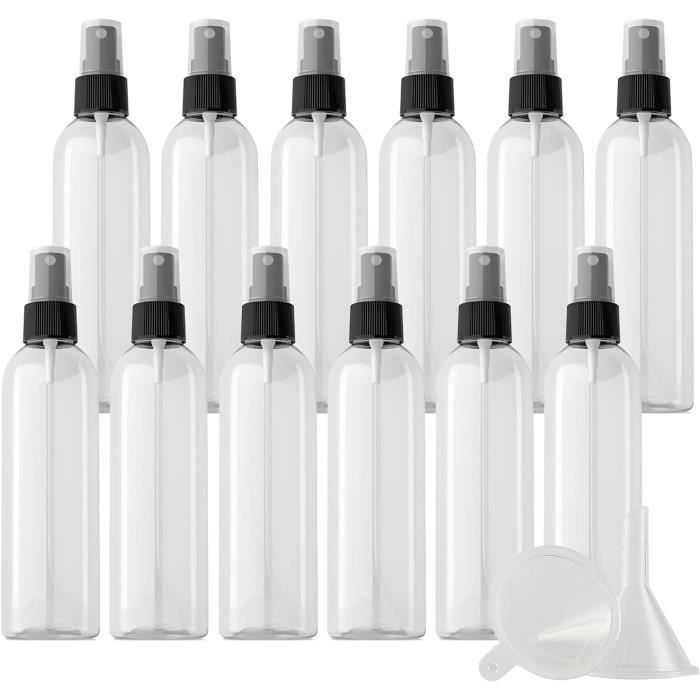 Flacon Spray Vide 200ml, Lot de 6 Vaporisateur Vide en plastique