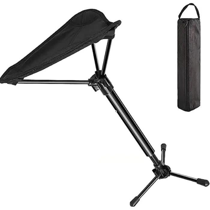 Avec trépied - Tabouret Pliant Portable en Acier Inoxydable Chaise de Camping en Plein Air Télescopique Ul