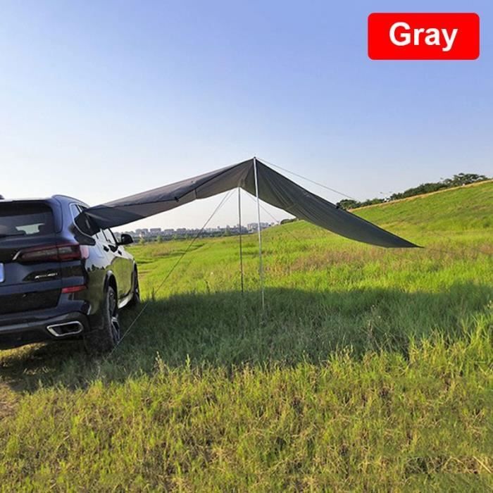 Gris - 300X150CM - Auvent de voiture de camping en plein air, Voile  d'ombrage, Queue de voiture, Tente latéra