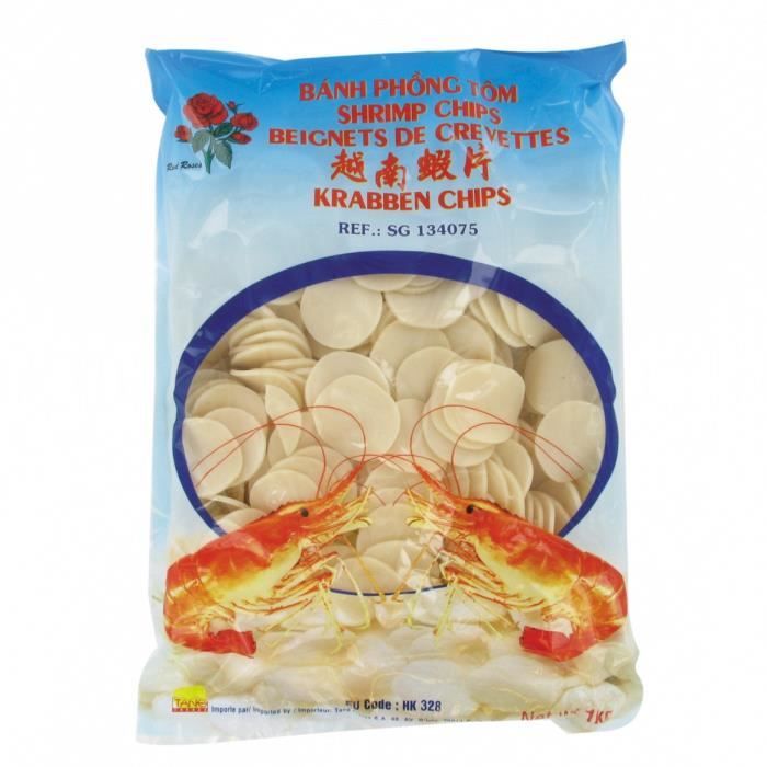 Chips à la crevette / Beignets de crevettes à frire 1kg/Sachet - 1 sachet