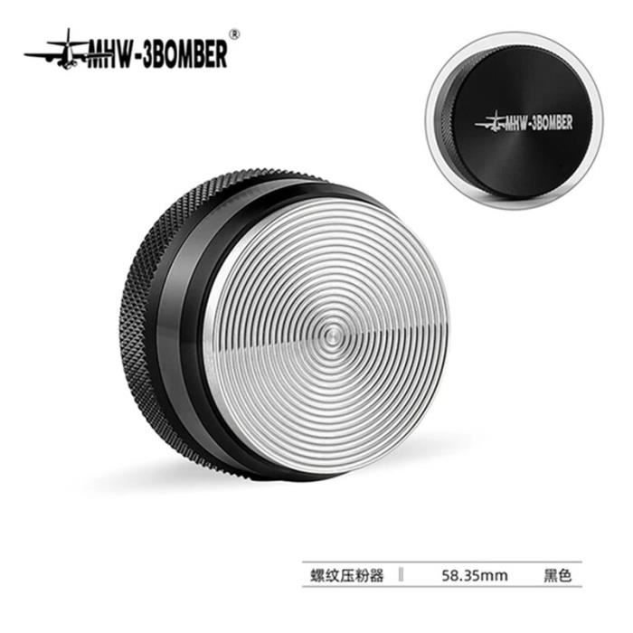Tamper à Café 54 Mm Auto-Nivelant HOLIHOKY - Pression Constante 13,6 Kg Ressort Double, Manche Noyer, Pour Sage / Barista Pro