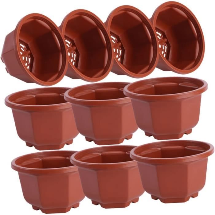 Soucoupe De Pot De Fleur - Noir - 30x30cm - Plastique PP - Résistante à