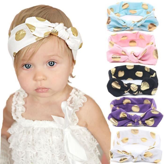 Lot De Bandeau Cheveux Pour Enfant Et Fille Lot De 8 Bandeaux Turban Elastique Accessoire Cheveux Bebe Fille Bebe Fille 0 24m Vetements Vrccert In