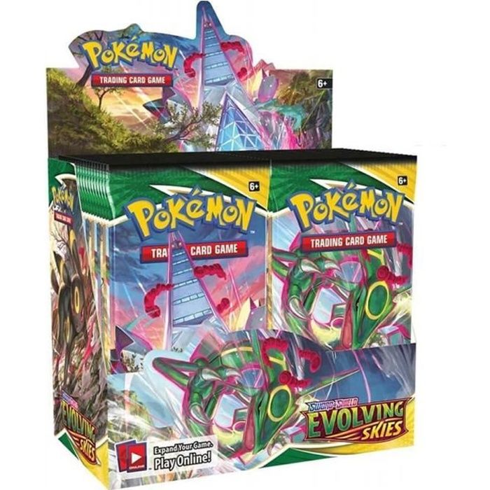 LOT DE 4 BOOSTER POKEMON TEMPETE CÉLESTE DISPLAY 100% NEUF SCELLÉ