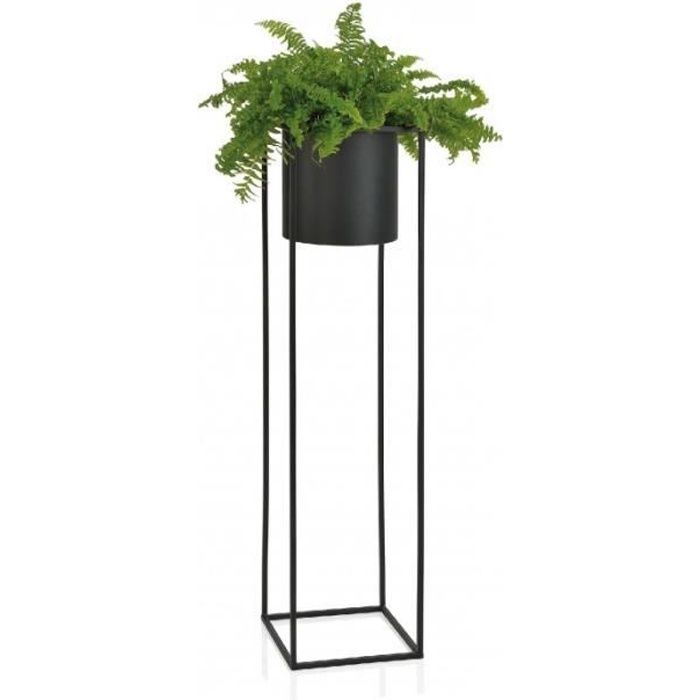 Cache Pot Sur Pied En Metal Noir Hauteur 100cm 0 000000 Cdiscount Jardin