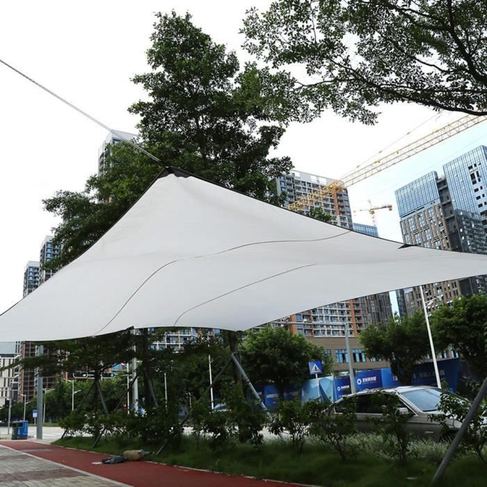 Anti-soleil Voile D'ombrage Rectangle Auvent Auvent Jardin Patio 3 * 4m