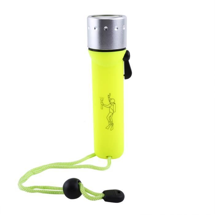 Lampe de Plongée Sous-marine 2000LM Lampe Sous-Marin LED Plongé de 60M Lampe Torche de Plongée avec lInterrupteur Magnétique