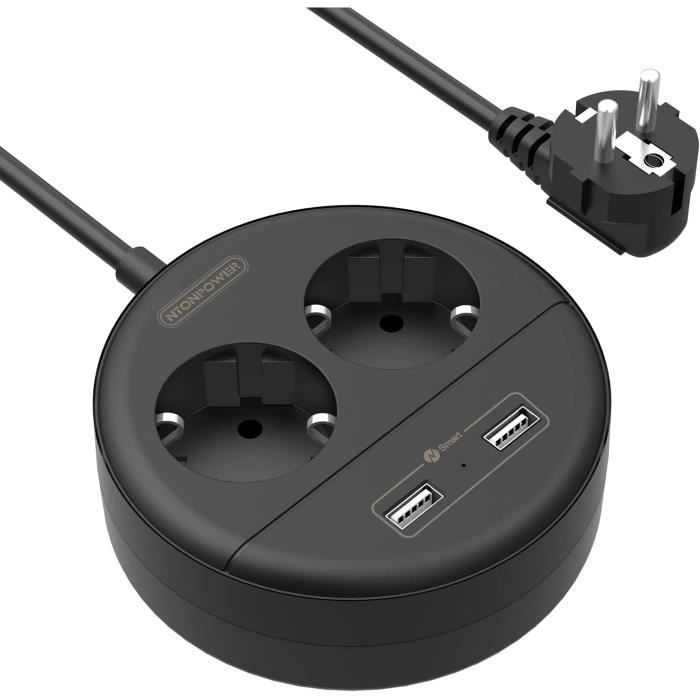 8 En 1 Multiprise Usb Cube Sans Fil 4000W 16A 4 Prises Ac 2 Usb 2 Type