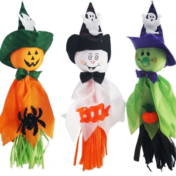Lot De 4 Streamers Silhouette Halloween Vintage - Décoration Fête Beistle - Style Gothique