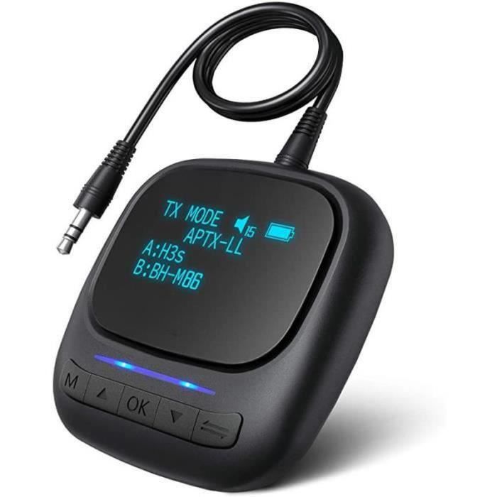 Adaptateur Bluetooth 5.1 Émetteur Récepteur TX RX - AUX 3.5mm Avec Écran LED