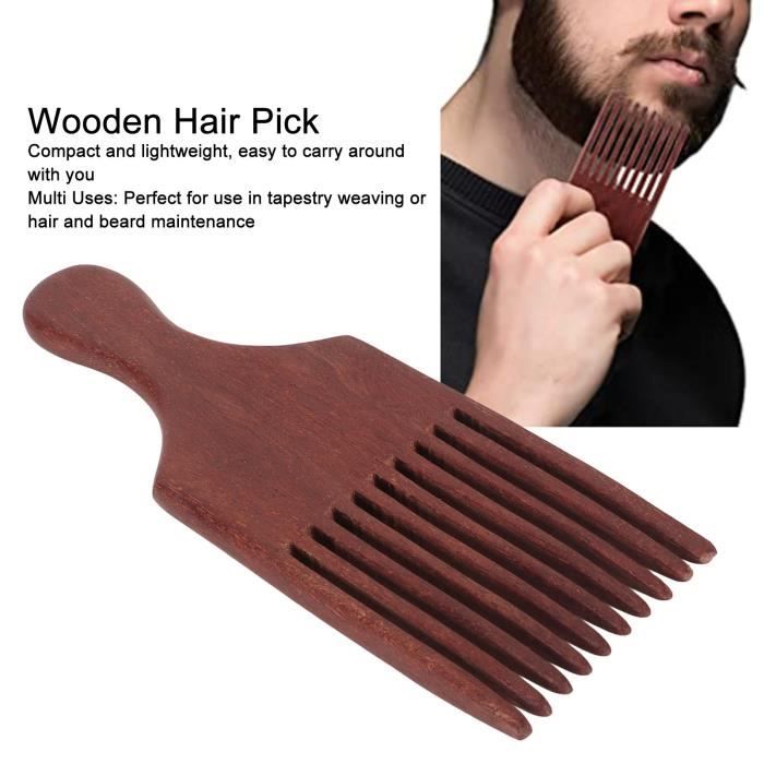 Pic à Cheveux Double En Bois Peint - Baguette Chignon Artisanale Multicolore, Femme