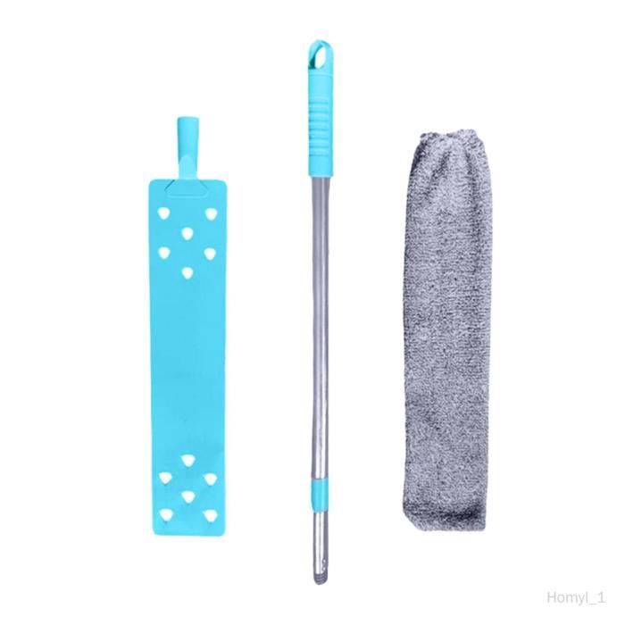 Nettoyeur De Poussière Emny Rétractable Avec 4 Housses En Tissu, Brosse à Poussière Sous L
