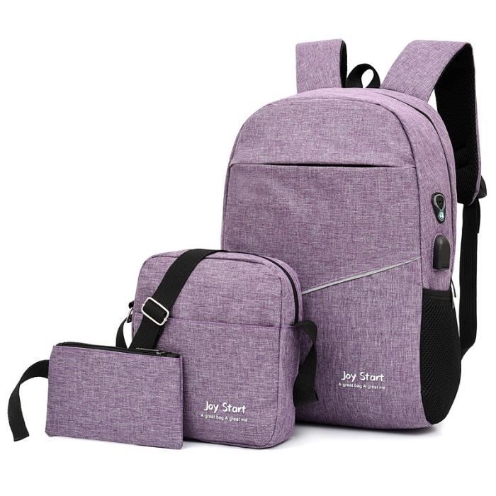 Sac a Dos Scolaire Ecole Sac Crayon+ sac ?� bandouli?�re Lycee Gar?�on Enfant Ado Fille Primaire 