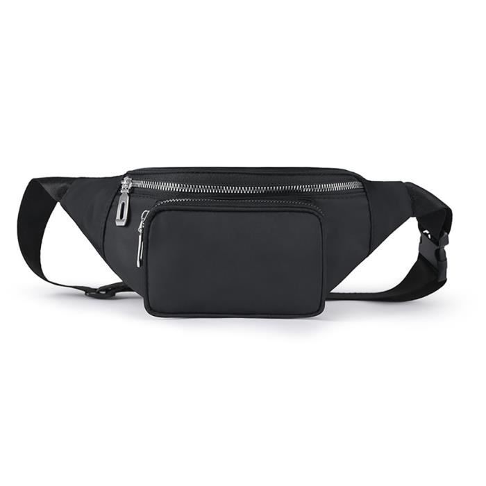 Sac Banane Femme Grande Capacité En Velours Côtelé - Polyester, Longueur 34 Cm - Porté à La Taille, En Bandoulière Ou En Sac De Poitrine - Style Décontracté