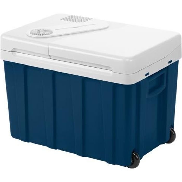 Glacière thermoélectrique à roulettes 39L - MOBICOOL - MQ40WACDC - Bleu - Allume-cigare - Quatre saisons