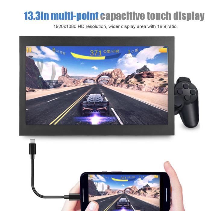 Moniteur à écran LCD industriel, écran tactile IP64, étanche, 15.6 pouces, 1920x1080, 1000Nits, haute luminosité, HDMI, VGA  7