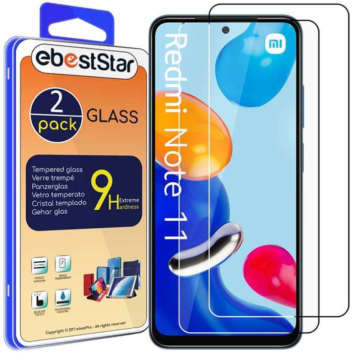 Protection écran En Verre Trempé Pour Xiaomi Redmi Note 11/10/9/8/8T/Note 7 Et Redmi A1/9A - Transparent - Neuf Avec Garantie