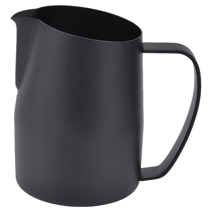 Pichet à mousser le lait expresso - Tasse à café - En acier inoxydable - Pour faire mousser le lait - Pour expresso, cappuccino, café, latte, art (900 ml Pichet à mousser le lait expresso - Tasse à café - En acier inoxydable - Pour faire mousser le lait - Pour expresso, cappuccino, café, latte, art (900 ml