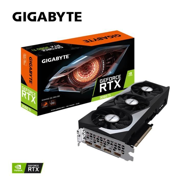 Gigabyte GeForce® RTX 3060 Ti Gaming OC D6X 8G