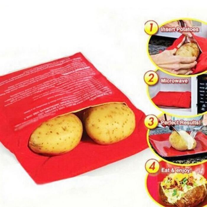 Sac r?�utilisable Micro-onde au four sachet de pommes de terre au four Cuisine Lavable 