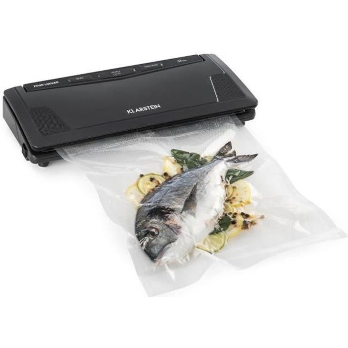 Photo de klarstein-foodlocker-slim-machine-a-vide-polyvalente-130-w-fonction-double