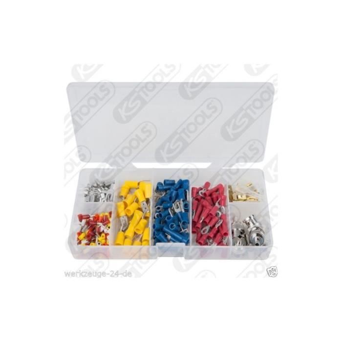 Coffret KS TOOLS 7 Pinces à Colliers - Noir - Pour Montage/Démontage Colliers Cobra