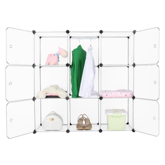 30 Connecteurs Plastique Pour Rangement Cube – Clips D’assemblage étagères, Armoires Modulaires