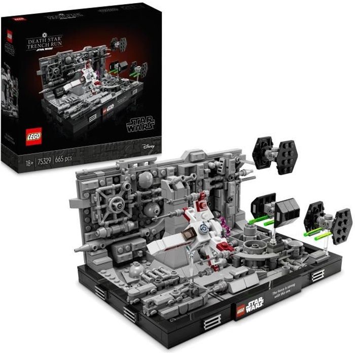 LEGO® Star Wars 75329 Diorama de la Poursuite dans les Tranchées de l’Étoile de la Mort Reconditionné - Lego reconditionné disponible sur Cdiscount Seconde Vie