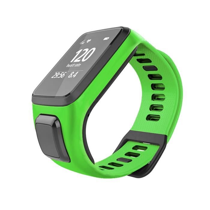 Watch Bracelet Montre Runner TomTom Runner Silicone Strap Tough