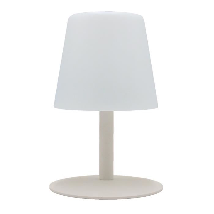 Lampe de table sans fil LED Standy Mini Cream - LUMISKY - Acier crème - Blanc chaud/blanc froid - Autonome 8h