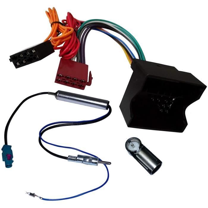 Aerzetix – C11158A - Kit de Montage d'Autoradio Standard - Faisceau  alimentation - Adaptateurs d'antenne [238] - Cdiscount Auto