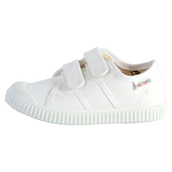 Victoria Basket Enfant - VICTORIA - Blanc - Scratch - Textile - Confort exceptionnel