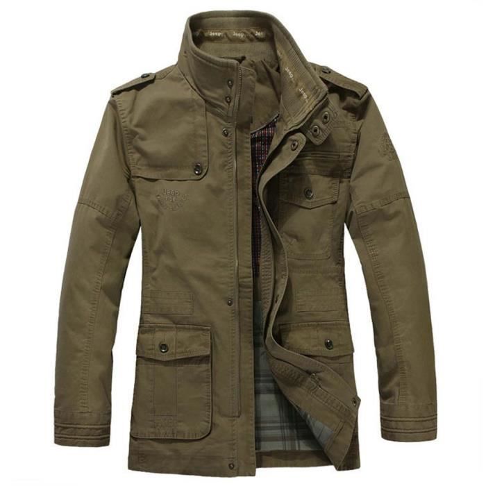 Blouson Homme Léger pour Printemps, Veste Aviateur Homme Coupe Fines Col Montant Coup-Vent Blouson Moto Jacket Veste De Travail À Poches Et Fermeture Éclair Veste Habillé pour Hommes Blouson Homme Léger pour Printemps, Veste Aviateur Homme Coupe Fines Col Montant Coup-Vent Blouson Moto Jacket Veste De Travail À Poches Et Fermeture Éclair Veste Habillé pour Hommes