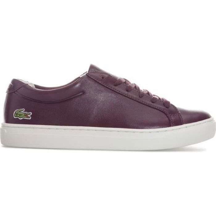 Basket lacoste outlet femme bordeaux