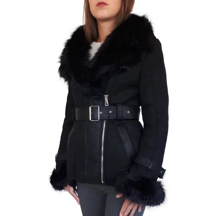 blouson femme fourrure