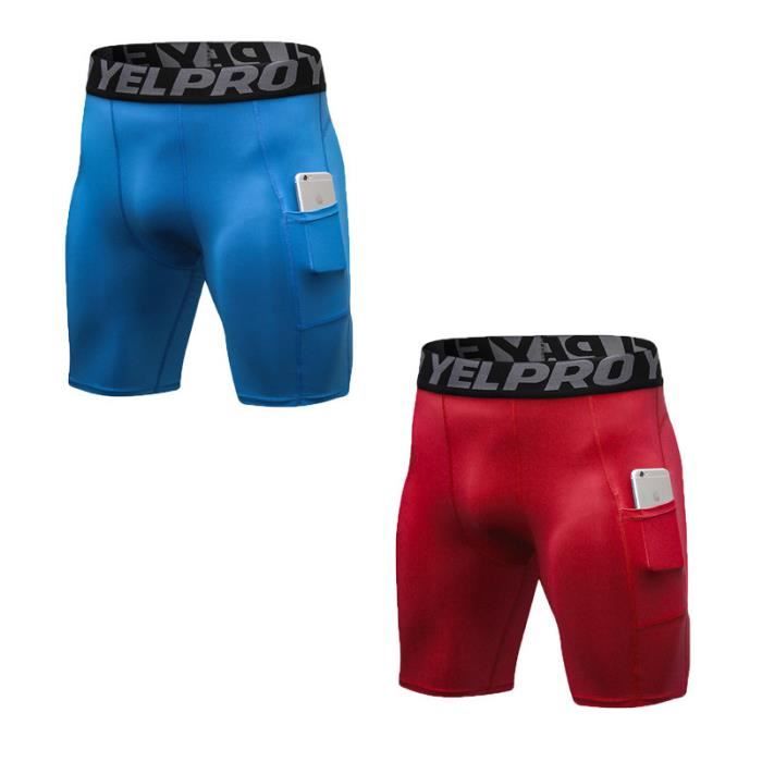 Short,Shorts de Compression pour hommes, Leggings courts épissés à la mode, jogging, séchage