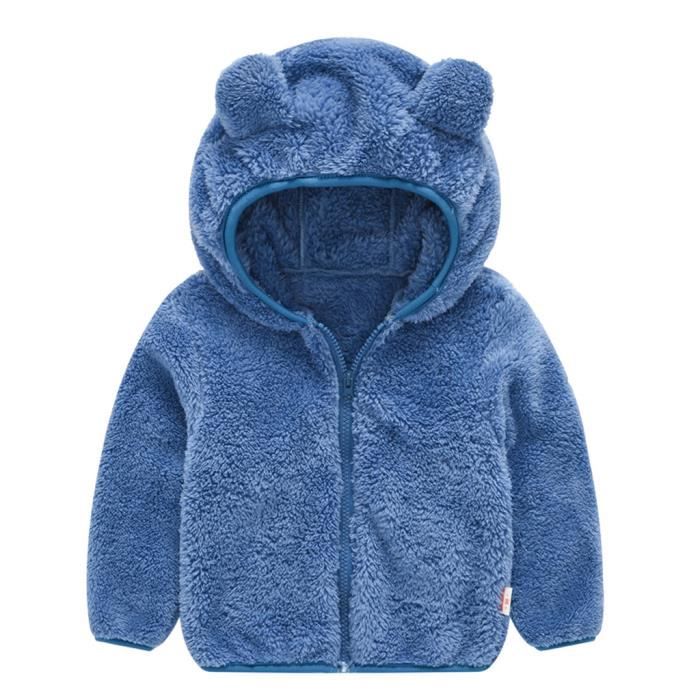 Veste à Capuche Mignonne Oreilles De Lapin Pour Bébé Fille - Manteau Chaud D'Extérieur Verve Jelly