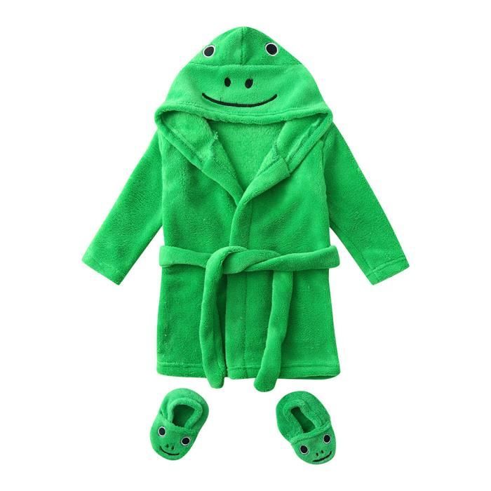 Pyjama Flanelle Enfant - Robe De Chambre Chaud Garçon Fille 18 Mois