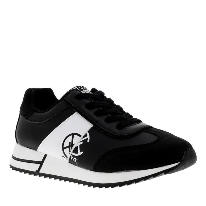 CHATTAWAK Baskets basses ANDRIA cuir - CHATTAWAK - Femme - Noir - Lacets plats noirs