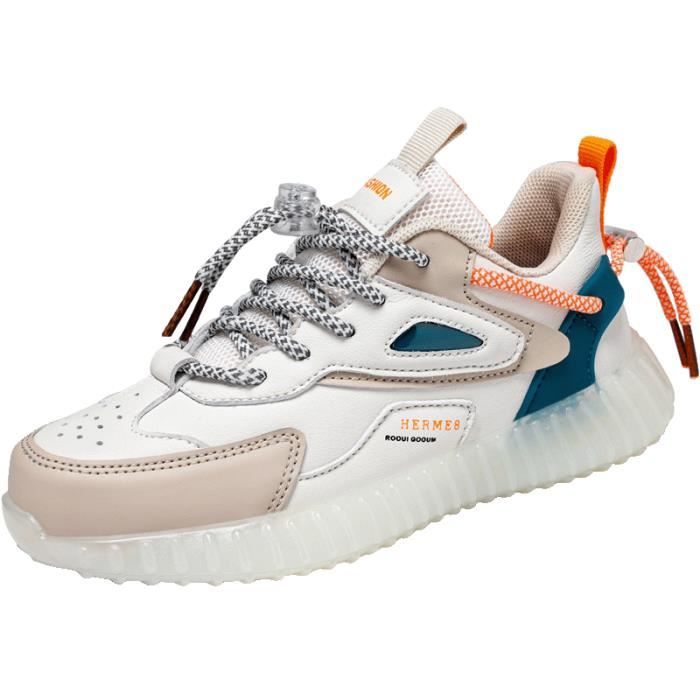 Chaussures Lumineuses LED Clignotantes Enfants – Respirantes, Blanc, Taille 23 EU – Garçons & Filles