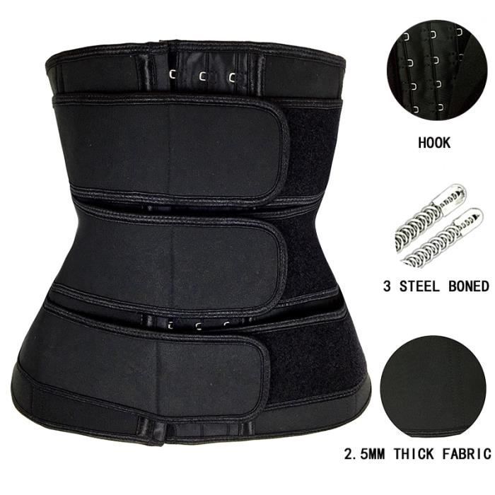 Gaine Amincissante Femme - Corset Serre-taille Noir Taille L Pour Ventre Plat