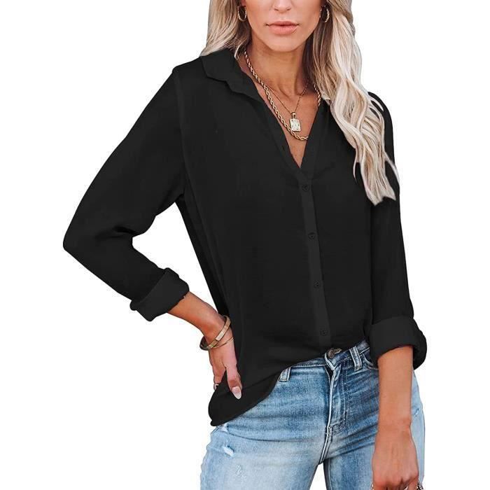 Chemise cropped manches longues col classique – Please Femme