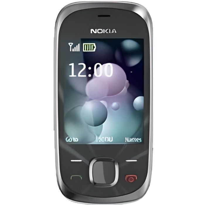 Téléphone mobile NOKIA 7230 Noir - Coulissant - Batterie 860 - 3 mégapixels - Bluetooth 2.1