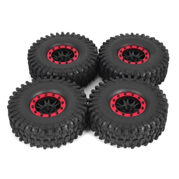 4 Pièces Roues Caoutchouc 48mm Simulation - Pneus Pour Modèles RC Et Bricolage